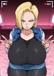 android 18 from dragon ball by xezex