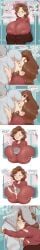 big_breasts big_cock big_dick big_penis blowjob breasts_bigger_than_head breasts_squeezed_together brown_hair clothed_titfuck clothed_titjob collage creamy_cum cuddlecore cum cum_on_breasts cumming_from_oral cumming_from_paizuri cumming_in_mouth cumshot dialogue dirty_talk facefuck female hilda_(series) huge_breasts imminent_facefuck imminent_fellatio imminent_oral imminent_sex inverted_nipples johanna_(hilda) milf mommy mommy_milkers netflix no_bra onomatopoeia paizuri penis public public_sex shirt sucking_balls text titjob train_interior wanting_sex whore_eyes