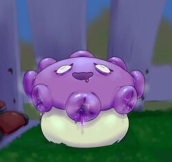 1girls anthro anthrofied ass breasts breasts female flora_fauna gloom-shroom_(pvz) plant plant_girl plant_humanoid plantie plants_vs._zombies plants_vs_zombies popcap_games pussy