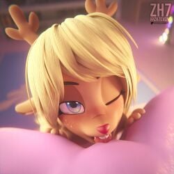 noelle holiday from deltarune by zh7even