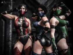 3d 3girls ada_wong artedenian big_ass big_breasts big_thighs breasts bust busty capcom claire_redfield cosplay curvaceous curvy curvy_figure female hips huge_ass huge_breasts jade_(mortal_kombat)_(cosplay) jill_valentine kitana_(cosplay) large_ass large_breasts light-skinned_female light_skin mature mature_female midway mileena_(cosplay) mortal_kombat netherrealm_studios resident_evil resident_evil_2 resident_evil_3 resident_evil_4 slim_waist thick thick_hips thick_legs thick_thighs thighs voluptuous waist wide_hips