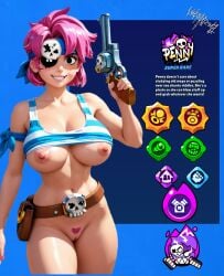 ai_generated brawl_stars lucash29 penny_(brawl_stars) woman