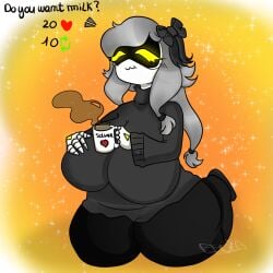 big_breasts chubby cyn_(murder_drones) darkxmoza_off murder_drones sweater thick_thighs wide_hips