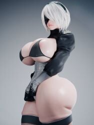 1girls 3d android ass_bigger_than_head big_ass big_breasts big_thighs breasts breasts_bigger_than_head curvaceous curvy curvy_figure female gynoid hips hourglass_figure huge_ass huge_breasts huge_thighs large_ass large_breasts large_thighs mature mature_female nier nier:_automata nier_(series) platinum_games rhywlad slim_waist thick thick_hips thick_legs thick_thighs thighs thighs_bigger_than_head voluptuous waist white_hair wide_hips wide_thighs yorha_2b