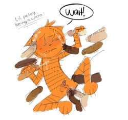 lil petey from dog man (series) by ninfufluff