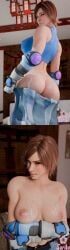 cum_in_ass cum_on_breasts cum_on_face gakuransfw kazama_asuka tekken