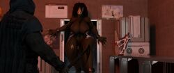 1boy 1girls 3d 3d_(artwork) female fry_ps glowing_eyes huge_breasts lactation lizard lizard_girl lizard_humanoid male milking monster monster_girl muscular muscular_female musk purple_eyes rule_63 saliva scp-682 scp-682_(da.nilkaz) scp_foundation sharp_claws sharp_fingernails sharp_teeth size_difference