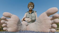 blonde_female blonde_hair blonde_hair blonde_hair_female cheryl_mason dbd feet feet_focus feet_out_of_frame feet_together feet_up feet_worship female female_focus female_only giantess giantess_feet giantess_growth heather_mason konami macro macro/micro macro_female macrophilia mega_giantess micro micro_city shrunk shrunken shrunken_city sile silent_hill silent_hill_3 teenage_girl teenager worship
