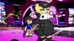 1boy 1female 1girls 1male age_difference ass_bigger_than_head big_ass big_balls big_breasts big_penis blush breasts_bigger_than_head erect_penis erection female five_nights_at_freddy's five_nights_at_freddy's:_security_breach gacha gacha_club gacha_heat gacha_life gregory_(fnaf) inminent_sex leaking leaking_precum looking_at_ass male olegsergeevi5_(artist) precum precum_drip security_guard size_difference unaware vanessa_(fnaf)