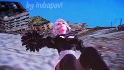 animated blimp full_body_inflation imbapovi inflation popping sound spherical_inflation tagme video yorha_2b