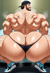 ai ai_generated big_ass big_butt bigbuttdad dc dizdoodz_(style) ducka-98_(style) huge_ass huge_butt lobo_(dc) male_only