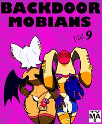 anthro anus ass bat butt_grab clothed clothing cream_the_rabbit duo female hand_on_ass lagomorph mammal membranous_wings pussy rabbit rouge_the_bat skimpy slashysmiley sonic_(series) virtigogun wings yuri