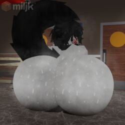 3d ass big_ass butt_digging collar digging digging_into_butt digging_up_in_they_ass from_behind huge_butt jake_(roblox) looking_at_viewer looking_back miljkfarts musk musk_clouds musky musky_butt roblox robloxian sweat sweaty sweaty_ass sweaty_body sweaty_butt tagme tail thicc thick thick_ass watermark
