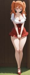 huge_breasts ia_generated nami_(one_piece) one_piece thick_thighs