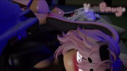 1boy 2girls 3d animated areolae artist_name ass blowjob blush breasts bunny_ears bunny_girl bunny_tail cum cum_in_pussy longer_than_30_seconds longer_than_one_minute mmf_threesome nipples no_sound oc penis pussy roblox robloxian sex straight tagme thighs vaginal_penetration video yunbnuy