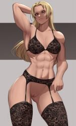 athletic_female fluffydus jujutsu_kaisen muscular_female tagme yuki_tsukumo
