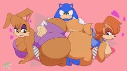 1boy 2025 2girls animal_ears anthro archie_comics ass ass-to-ass ass_to_ass between_buttocks big_ass big_breasts big_butt big_penis big_thighs black_nose blue_body blue_eyes blue_fur blue_hair blue_skin boots breasts brown_body brown_fur brown_skin bunnie_rabbot bunny bunny_ears bunny_girl buttjob chipmunk cleavage commission couple curvy curvy_body dat_ass double_buttjob double_paizuri erection eyelashes eyeshadow female fur furry gloves green_eyes ground_squirrel hands_on_ass harem heart hedgehog huge_ass huge_butt lips lipstick looking_back makeup male mammal mobian multicolored_hair onesie penis penis_between_ass pink_background pressing_against rabbit rabbit_ears rabbit_girl red_hair rodent sally_acorn sega simple_background smile sonic_(series) sonic_satam sonic_the_hedgehog sonic_the_hedgehog_(archie) sonic_the_hedgehog_(comics) sonic_the_hedgehog_(series) spiky_hair tail tan_body tan_fur tan_skin thick_ass thick_thighs thigh_highs thighhighs threesome topwear toughtippytips two_tone_body two_tone_fur vest