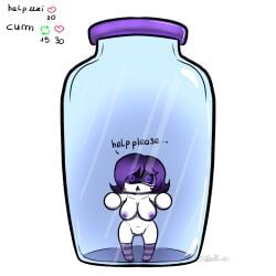 big_breasts chibi darkxmoza_off jar murder_drones uzi_(murder_drones) wide_hips
