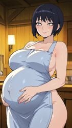 ai_art ai_assisted ai_generated ass bedroom belly belly_expansion big_ass big_belly big_breasts boruto curvy dark_hair female female goth hinata_hyuga naruto nude penis pregnant red_eyes sex voluptuous voluptuous_female white_eyes white_skin