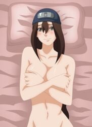 1girls blush breasts brown_hair female female_only inosexy naruto naruto_shippuden sari_(naruto) solo tagme