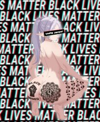 big_ass blacked frieren frieren_beyond_journey's_end qos_tattoo queen_of_spades solo tattoo_on_ass white_hair