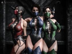 3d 3girls ada_wong artedenian big_ass big_breasts big_thighs breasts bust busty capcom claire_redfield cosplay curvaceous curvy curvy_figure female hips huge_ass huge_breasts jade_(mortal_kombat)_(cosplay) jill_valentine kitana_(cosplay) large_ass large_breasts light-skinned_female light_skin mature mature_female midway mileena_(cosplay) mortal_kombat netherrealm_studios resident_evil resident_evil_2 resident_evil_3 resident_evil_4 slim_waist thick thick_hips thick_legs thick_thighs thighs voluptuous waist wide_hips