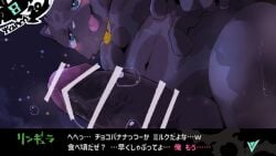 16:9 2025 5_fingers anthro black_body black_fur blush bodily_fluids censored censored_genitalia censored_penis cheeky domestic_cat felid feline felis fingers fur genital_fluids genitals half-closed_eyes japanese_text jewelry low-angle_view male mammal moesouna_gomi narrowed_eyes navel necklace necklace_only night nude nude_male penis precum ringula sky solo sweat text tongue translation_request vein veiny_penis widescreen