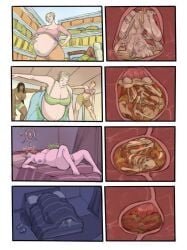 1boy 1boy1girl 1girls 2d 2d_(artwork) age_difference artist_request big_belly big_breasts blonde_female blonde_hair bones bones_in_stomach comic comic_page comic_panel death digested digested_prey digesting_prey digestion digestion_sequence english english_text fatal fatal_vore female female_pred femboy larger_female light-skinned_female light-skinned_male light_skin male male_prey milf nude_male shorter_male smaller_male tagme_(artist) tall_female taller_female taller_girl text text_bubble unwilling_prey vore vore_belly willing_pred