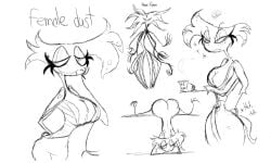 1girls angel_dust_(hazbin_hotel) female female_angel_dust female_only freckles_on_ass freckles_on_face furry furry_breasts furry_female hazbin_hotel line_art makeup monster presenting_hindquarters robe rule_63 sex_worker sexually_suggestive sketch slim slim_girl spider tired white_fur