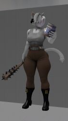 big_breasts breasts cleavage female furry huge_breasts kingofthekabuto queenofthekabuto thick_thighs wide_hips