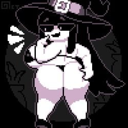 1girls :d ass ass_focus bikini black_eyes black_hair bubble_butt female female_only huge_ass huge_breasts long_hair mabel_(octotron2000) micro_bikini mob_face octotron2000 original_character pinch pixel_art plump roblox roblox_avatar robloxian self_upload shoes shortstack skindentation smug solo solo_female thick_thighs thong white_body wide_hips witch witch_hat