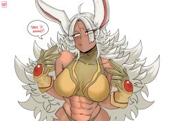 mirko from boku no hero academia by ettso