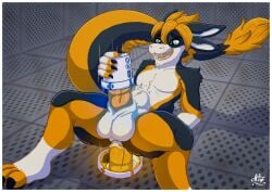 absurd_res anal anal_sex anthro anus ass autopenetration balls black_body black_fur bodily_fluids claws cum cum_in_ass cum_inside dragon erection fur furred_dragon furred_scalie genital_fluids genitals green_eyes hair hi_res ikeiwa_(character) male male_penetrated male_penetrating masturbation mythological_creature mythological_scalie mythology negi_mauve non-euclidean_masturbation non-euclidean_sex nude orange_body orange_fur penetration penis portal portal_(series) portal_sex scalie sex solo tail thinking_with_portals valve white_body white_fur