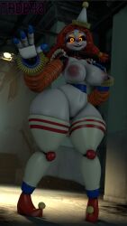 3d 3d_(artwork) animatronic animatronic_female animatronic_girl breasts_out clown clown_girl female female_only five_nights_at_freddy's five_nights_at_freddy's:_secret_of_the_mimic jackie_(fnaf) jackie_(mishuuyu) nipples robot robot_girl secret_of_the_mimic sfm tade48 vagina