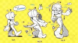 1boy 2025 ass_growth bimbofication deltarune deltarune_chapter_3 digital_drawing_(artwork) digital_media_(artwork) electric_plug english_text growing growth growth_sequence helpless male male_only pointy_nose shocked shocked_expression solo solo_male surprise surprised surprised_expression surprised_face tail_growth tenna_(deltarune) text transformation