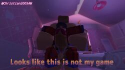 1boy 1girls animated bedroom big_penis cappie_(miside) christian2005am down_angle down_view miside mita_(miside) muscular muscular_male roblox robloxian room tagme thick thigh_sex thighs video