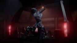 1boy 1girls 3d animated ass ass_focus ass_ripple ass_ripples back_of_car big_ass big_breasts black_ops_(half-life) black_ops_assassin blender blender_(software) blender_eevee bouncing_ass bouncing_breasts car cowgirl cowgirl_position fast_thrusts female fucked_through_clothes half-life half-life_(series) half-life_opposing_force hard_sex in_car latex latex_clothing laying_down laying_on_back longer_than_10_seconds loop male male/female mask masked masked_female masked_male military plap plap_(sound) riding sex sex_through_clothes shorter_than_30_seconds sound sound_effects speeding_up tagme truck truck_(vehicle) valve video video_game_character video_games vyne