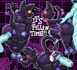 absurd_res anal_wink anthro anus ass big_butt big_penis bodily_fluids cat_mike_(deltarune) cowboy_mike_(deltarune) cum cum_inside deltarune domestic_cat duo electronics felid feline felis genital_fluids genitals hi_res human inflation kixly kris_(deltarune) male male/male mammal microphone mike_(deltarune) penis ralsei size_difference small_mike_(deltarune) spread_butt spreading stomach_bulge susie_(deltarune) tail tail_mouth tenna_(deltarune) throbbing throbbing_penis twitching undertale_(series) unusual_anatomy unusual_tail