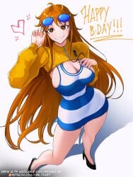 nami (one piece) from one piece by opalisart