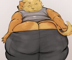 anthro ass_focus big_ass cow_girl doctordj fat_ass huge_ass thick_ass