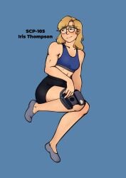 1girls alternate_version alternate_version_available aqua_background cuknite32 female female_focus female_only iris_thompson nsfw_version_available nude_version_available scp-105 scp-105-b scp_foundation sfw sfw_version simple_background solo solo_female solo_focus twitter x_(social_media)