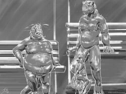 2022 after_sex anthro belly bench bodily_fluids bound cum erection felid feline female forced furniture genital_fluids genitals greyscale group hands_tied imminent_vore jeri_kleinlowe larger_pred male male/female male/male mammal monochrome mouse murid murine mustelid navel nipples nude nude_male nude_pred oral oral_penetration oral_vore otter overweight penetration penis pussy rape rodent sex size_difference smaller_male standing stool tail unwilling_prey vore vulva willing_pred