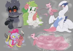.f_9578 anthro balls bodily_fluids cock_vore duo feral generation_1_pokemon generation_2_pokemon generation_4_pokemon generation_6_pokemon generation_7_pokemon genital_raphe genitals hi_res hoopa hoopa_(confined) humanoid hyper land_forme_shaymin legendary_pokemon lugia marshadow mew_(pokemon) multiple_images musk musk_clouds nintendo penile penis pokemon pokemon_(species) raphe_(anatomy) scrotal_raphe scrotum_flap shaymin size_difference smaller_pred sweat sweaty_balls sweaty_genitalia vore
