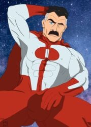 abe_joe daddy dilf gay invincible invincible_(tv_series) male male_only muscular muscular_male nolan_grayson omni-man solo solo_focus solo_male superhero superhero_costume