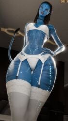 1girls 3d 3d_(artwork) alien alien_girl alien_humanoid avatar bigger_female blue_skin blue_skinned_female breasts female female_focus female_only larger_female na'vi small_boobs small_breasts smitty34 solo solo_female tall_female tall_girl tall_woman thick_thighs thighs