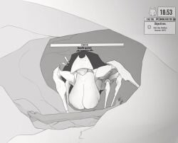 beetle_queen big_breasts breasts bug exclamation_point health_bar huge_breasts insects large_breasts lobsteragent12 looking_at_viewer risk_of_rain risk_of_rain_2