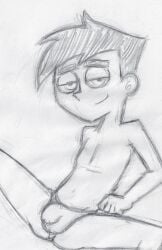1boy 2023 billionfold_inc. black_hair bulge danny_fenton danny_phantom femboy half-closed_eyes looking_at_viewer male male_only nickelodeon nickelodeon_animation_studio panties paramount_pictures penis_outline takeshi1000