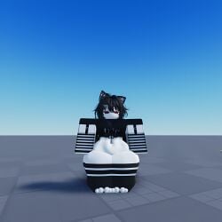 3d child_bearing_hips crop_top dog_ears dog_girl dog_tail huge_hips huge_thighs roblox robloxian thicc thick_hips thick_thighs thighhighs