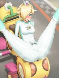 1girls 2020 2020s alternate_version_at_source alternate_version_available anxious blonde_hair blue_bodysuit blue_eyes blue_scarf blush bodysuit botanoko camel_toe cameltoe clothing crown earrings female female_focus female_only hair_over_one_eye human human_only kart legs_apart legs_up mario_(series) mario_kart mario_kart_8 navel_line nervous nintendo one_eye_obstructed open_eyes open_mouth page_1 png princess princess_rosalina princess_rosalina_(aero) scarf sitting sitting_on_car solo spread_legs star_earrings sweat sweating tight_clothing yellow_earrings