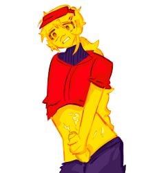 1boy alone andreinyan balls cum cum_on_self elliot_(work_at_a_pizza_place) femboy forsaken_(roblox) half-dressed jacking_off long_hair male male_only masturbation penis penis_out roblox roblox_game robloxian self_upload tagme